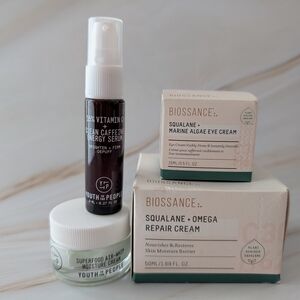 Youth to the People Vitamin C Serum and Biossance Skincare Set